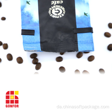 12 farver trykt envejsventil kaffepakning taske